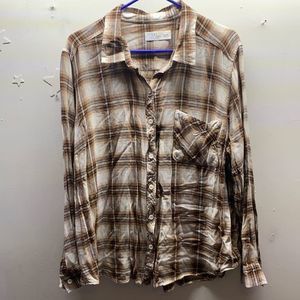 Time& tru Plaid Button Down Shirt Women’s Size 20